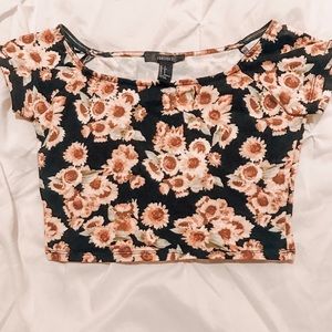 Sunflower crop top